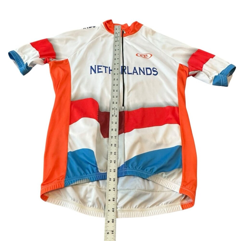 Netherlands Cycling Jersey Large CPI Sportswear Bike Gear Athletic Back Pockets - Picture 7 of 13